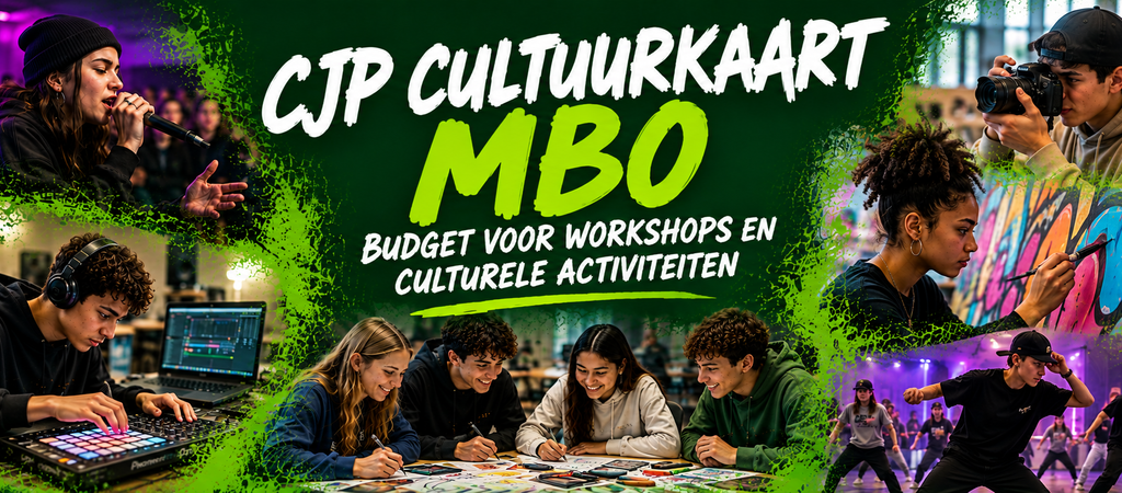 CJP Cultuurkaart MBO: budget voor workshops en culturele activiteiten